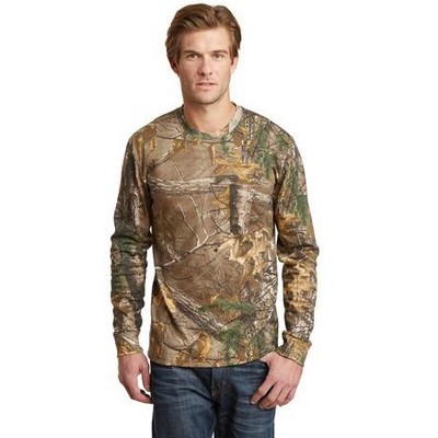 Russell Outdoors™ Men's RealTree® Long Sleeve Explorer 100% Cotton T-Shirt w/Pocket