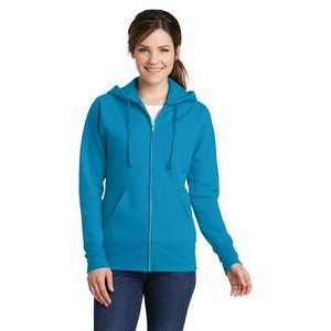 Port & Company Ladies' Core Fleece Full-Zip Hooded Sweatshirt