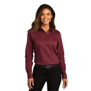 Port Authority® Ladies Long Sleeve Super Pro™ React™ Twill Shirt