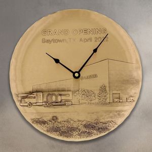 Mercer 9" Bronze Plate Clock