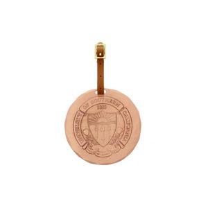 Wexford Round Copper Luggage Tag