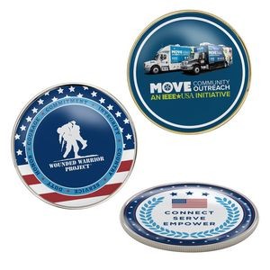 Speed Challenge Coins Simple Border w/ Coin Edge (2")