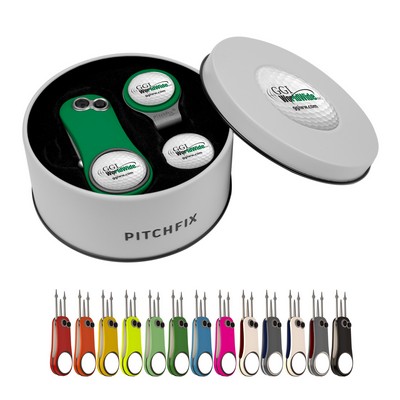 Pitchfix Fusion 2.5 Golf Divot Tool Deluxe Hat Clip Gift Set