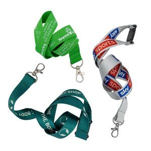 Lanyards Eco Recycled PET w/ Full Color Imprint (1")