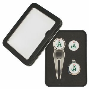 Deluxe Golf Gift Sets - Divot Tool w/ Belt Clip