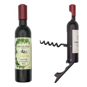 Wine Bottle Corkscrew Opener - Red