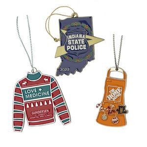 Custom Die Cast Holiday Ornaments (2")