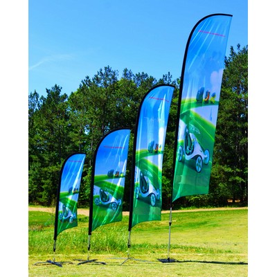 12' BLADE Wing Flag Kit/ Double Sided Print