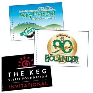 Tournament Golf Flags Single Sided Event w/Heading & Grommet (14"x20")