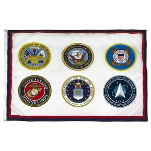 Armed Forces 6 Commemorative Flag (8'x12')