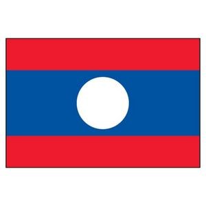 Laos People's Democratic Republic National Flag (4'x6')