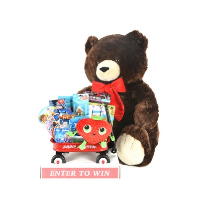 Bernie the Bear In Store Sweepstakes w/Toy Filled Wagon