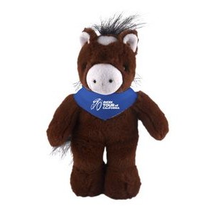 Soft Plush Stuffed Horse with Bandana