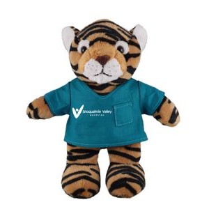Soft Plush Stuffed Tiger in scrub shirt