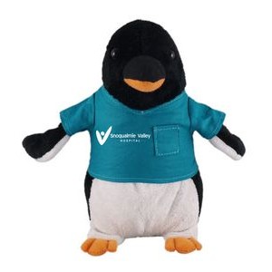 Soft Plush Stuffed Penguin in scrub shirt