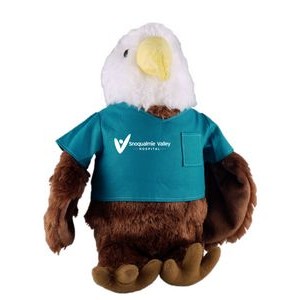 Soft Plush Stuffed Eagle in scrub shirt