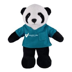 Soft Plush Stuffed Panda in scrub shirt