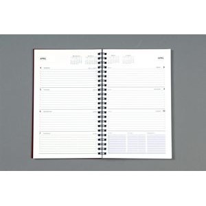Ruled weekly/monthly mid-sized planner