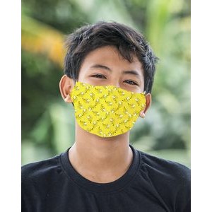 Adjustable Ear Loop Youth Full Color Structured Face Mask
