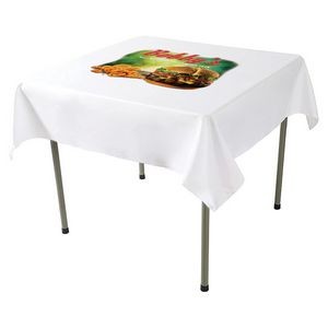 Recyclable Plastic Front Panel Digital Imprint Card Table Cover (65"x65")