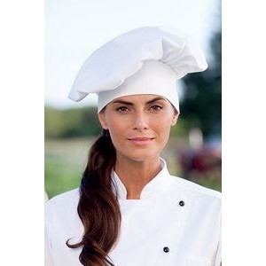 White Poplin Chef Hat