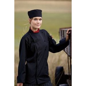 Barbados Black Moisture Wicking Chef's Coat (XS-XL)