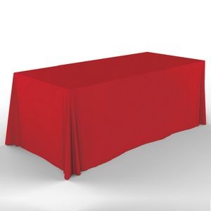 Blank Polyester Poplin 8' Table Cover (156"x90")