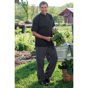 Pattern Traditional Chef Pants w/2" Elastic Waist (XS-XL)