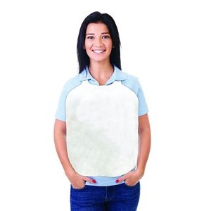 Exclusive Disposable Non-Woven Die Cut Apron (18"x20") (Blank) - USA Made