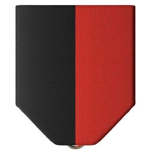 Black & Red Ribbon Drape