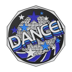 Dance Decagon Colored Medallion (2")