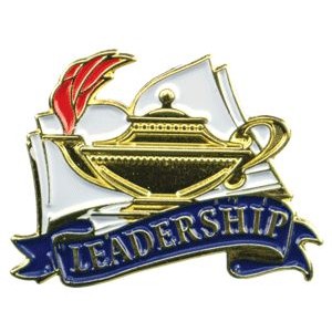 Bright Gold Educational Leadership Lapel Pin (1-1/8")