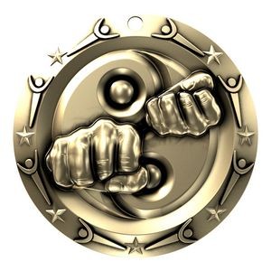 Antique Martial Arts World Class Medallion (3")