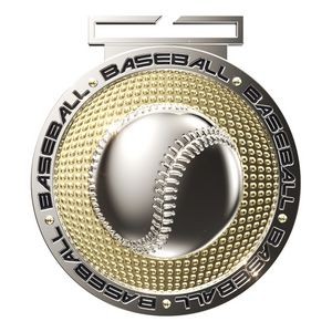 Dual Plated Baseball Medallions 3"