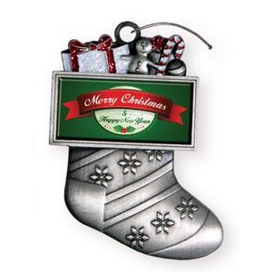 Vibraprint® Stocking Holiday Ornament (2-1/2")