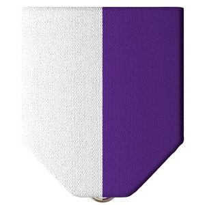 Purple & White Ribbon Drape