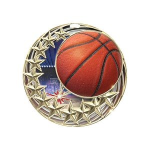 Star Blast Basketball Medal