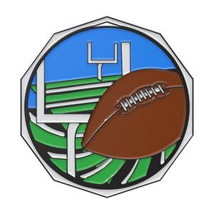 Football Decagon Colored Medallion (2