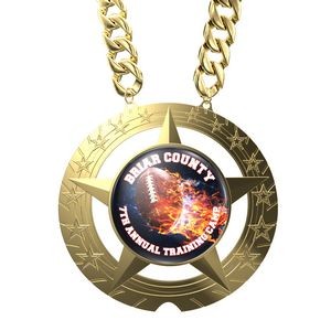 Express Super Star Champ Chain Medal w/ Plastic Chain