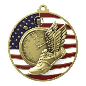 Patriotic Track Medallions 2-3/4"
