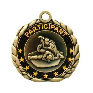 Vibraprint® Wrestling Quali-Craft Medallion (2-1/2")