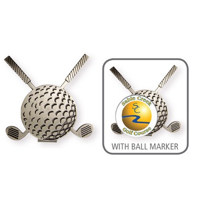 Vibraprint® Cross Club Golf Hat Clip w/ Ball Marker