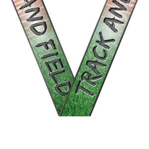 Sublimated Track & Field Sewn Through Neckband (1-1/2" X 34")