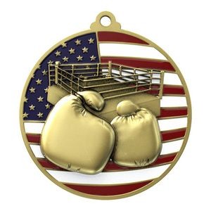 Patriotic Boxing Medallions 2-3/4"