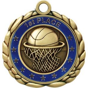Basketball Quali-Craft Medallion (2-1/2")