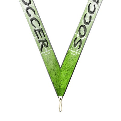 Sublimated Soccer Neckband w/ Quick Clip (7/8" X 34")