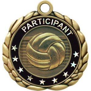 Vibraprint® Volleyball Quali-Craft Medallion (2-1/2")