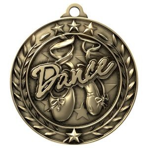 Antique Dance Wreath Award Medallion (2-3/4")