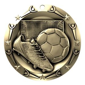 Antique Soccer World Class Medallion (3")