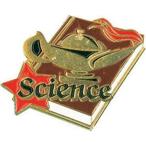 Gold Science Lapel Pin (1-1/4")